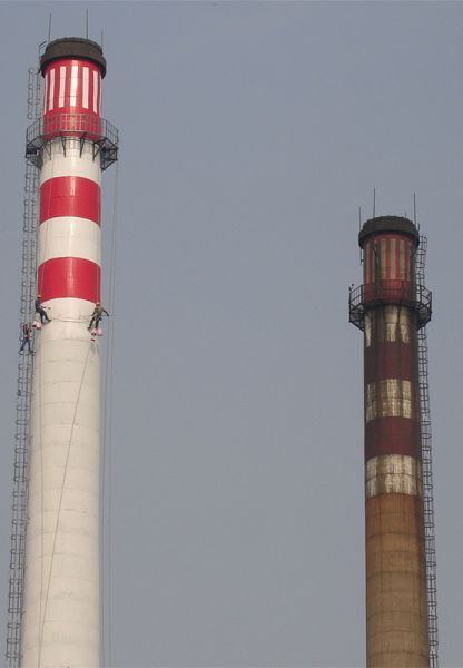 煙囪美化、煙囪彩繪