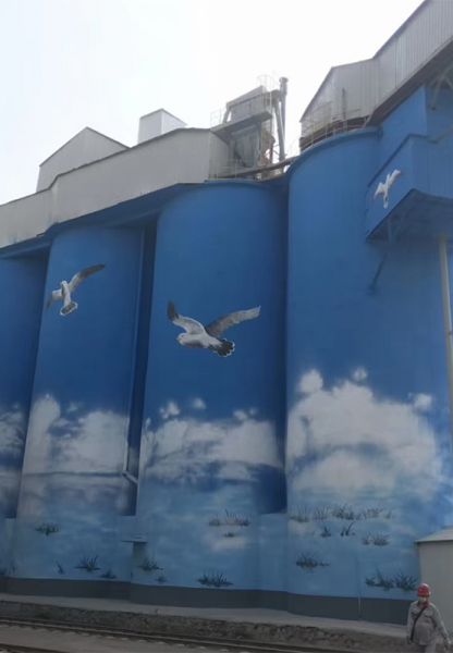 煙囪美化、煙囪彩繪