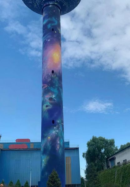 煙囪美化、煙囪彩繪