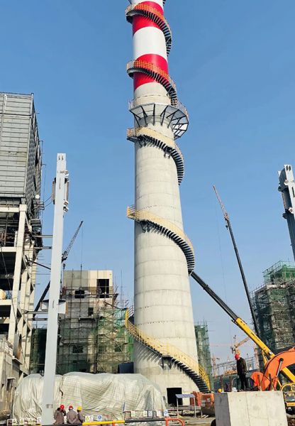 煙囪刷航標、煙囪刷涂料