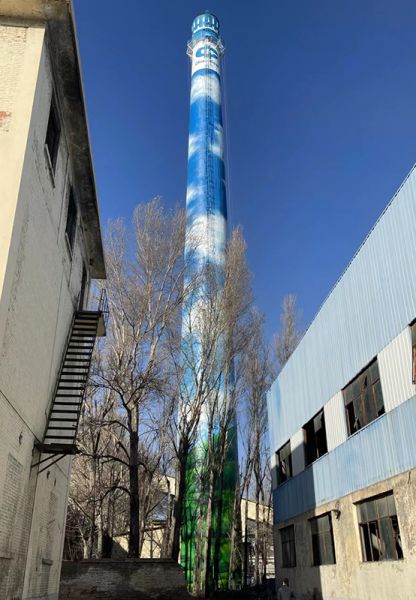 煙囪刷航標、煙囪刷涂料