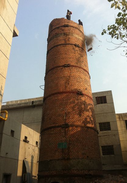 煙囪拆除，水塔拆除