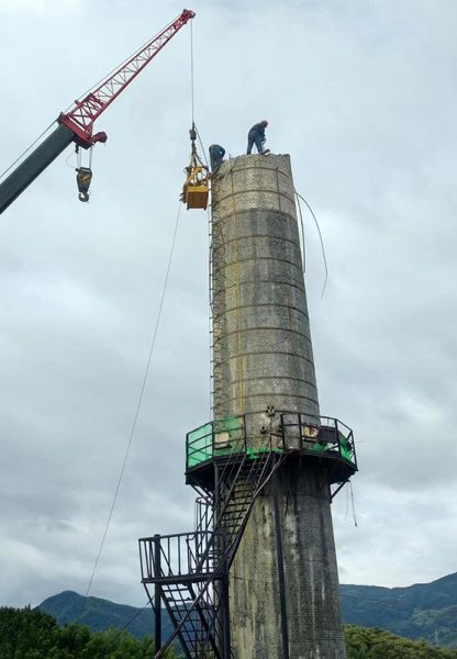 煙囪拆除，水塔拆除