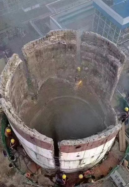煙囪拆除，水塔拆除
