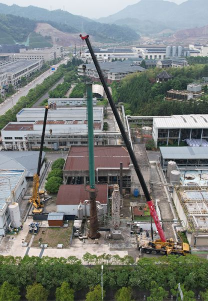 煙囪拆除，水塔拆除