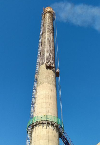 煙囪維修、煙囪加固