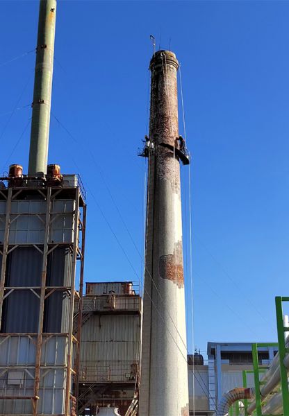 煙囪維修、煙囪加固